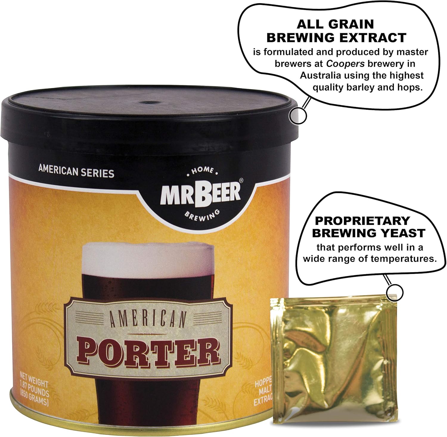 Mr. Beer American Porter 2 Gallon Homebrewing Refill