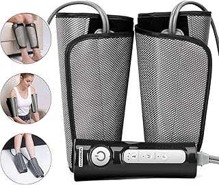 Hangsun Leg Massager for Circulation Air Compression Foot Calf Arm Wrap Massage Muscle Pain Relief MC70 with Rechargeable Handheld Controller 2 Modes 3 Intensities - coolthings.us