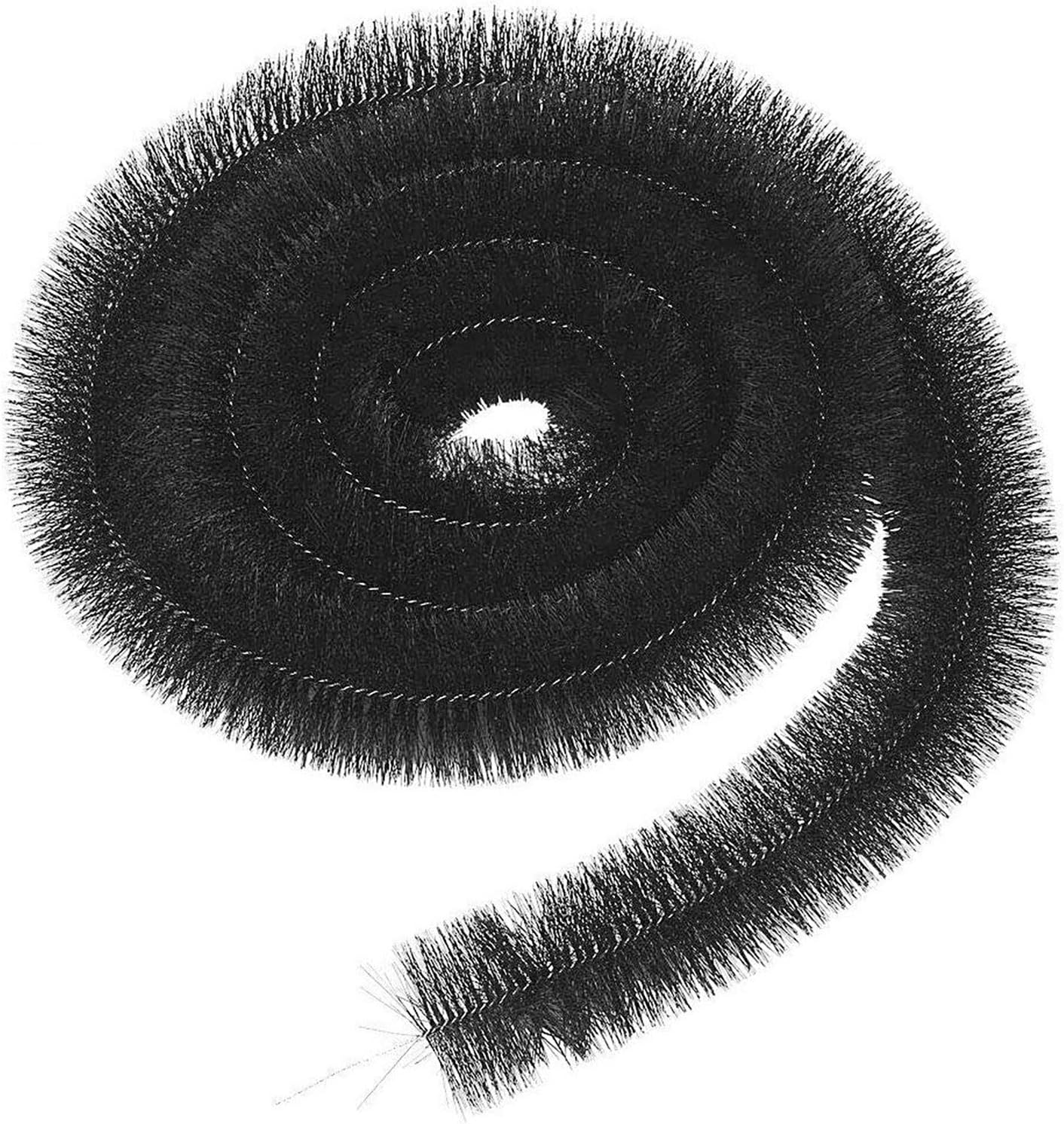Parkland® 4m x 100mm Gutter Brush Leaf Guard Protection Lead Leaf Filter Guttering Drain Black