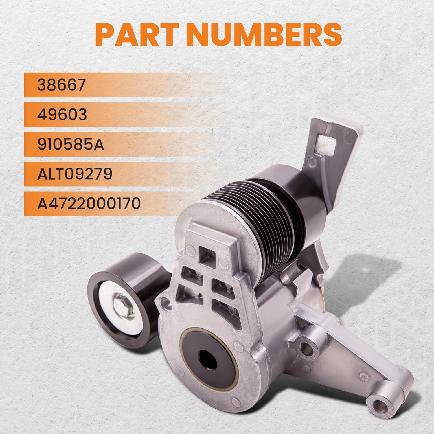 maXpeedingrods Timing Belt Tensioner 38667 for Western Star 2009-2018, Pulley Assembly Automatic Set for Freightliner 2008-2017, for Sterling Truck L9500 2009, A9500 2008-2009