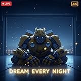 Bumblebee Escape: Neon Garage Drifting – Engine Purr & Flickering Lights 4K Screensaver