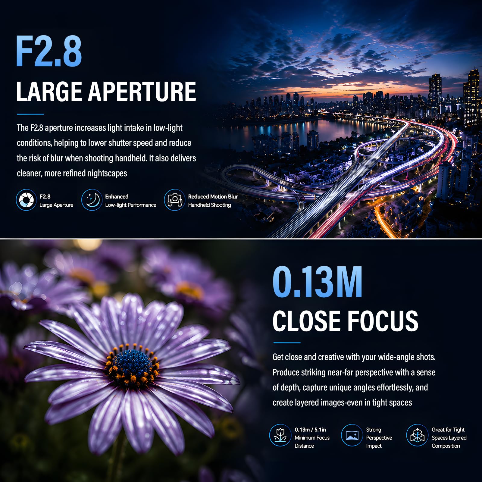 VILTROX 9mm F2.8 E Air AF 9mm F2.8 E Monture Objectif pour Sony E Autofocus APS-C Ultra-Grand-Angle Objectif à focale Fixe Compatible avec Appareils Photo à Monture Sony E ZV-E10 ZV-E10II FX30 a7Ⅲ