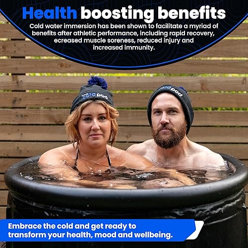 Miniatura 4 de The Cold Pod - Bañera de hielo para atletas bañera de inmersión fría al aire libre con cubierta, capacidad de 116 galones, piscina de inmersión