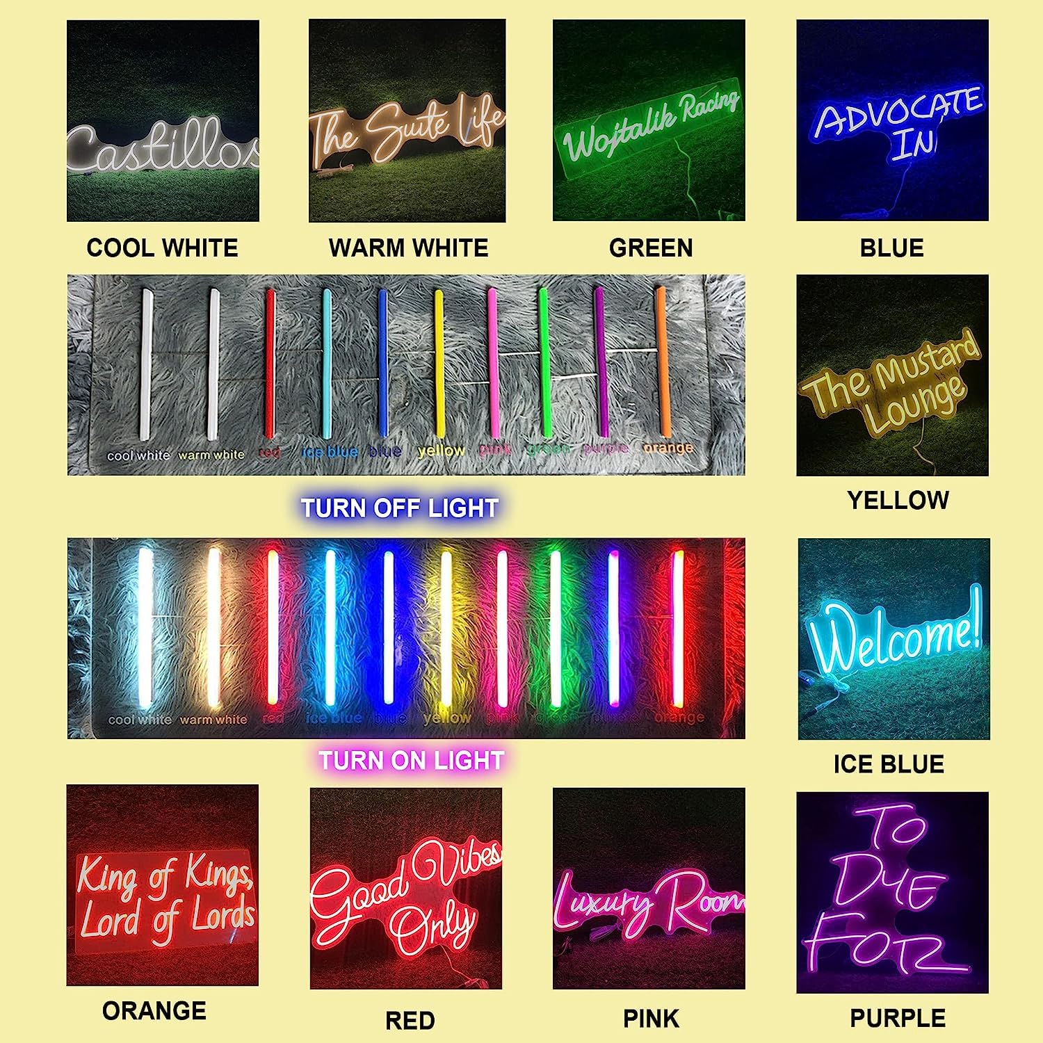 Aslanka Personalisiert LED Neon-Leuchtschilder, Benutzerdefinierte Neonschilder für Wanddekoration Bar Schlafzimmer Hochzeit Geburtstag Party Nagelstudio