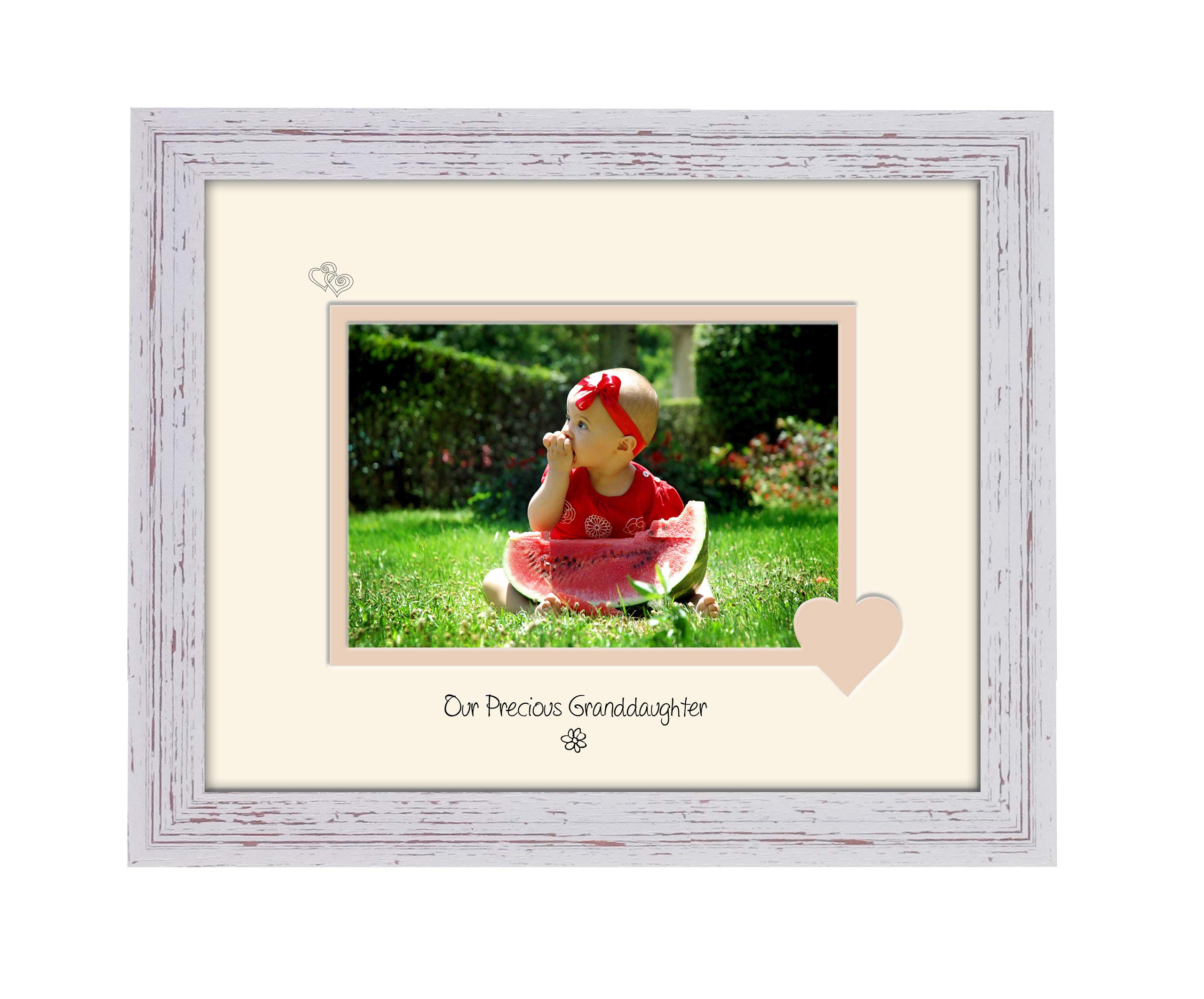Photos In A Word Shabby Chic Frame Cream Mount Beige Inside Granddaughter Photo Frame Our Precious Double Mounted Quality Gift (Shabby Chic Frame Cream Mount Beige Inside)