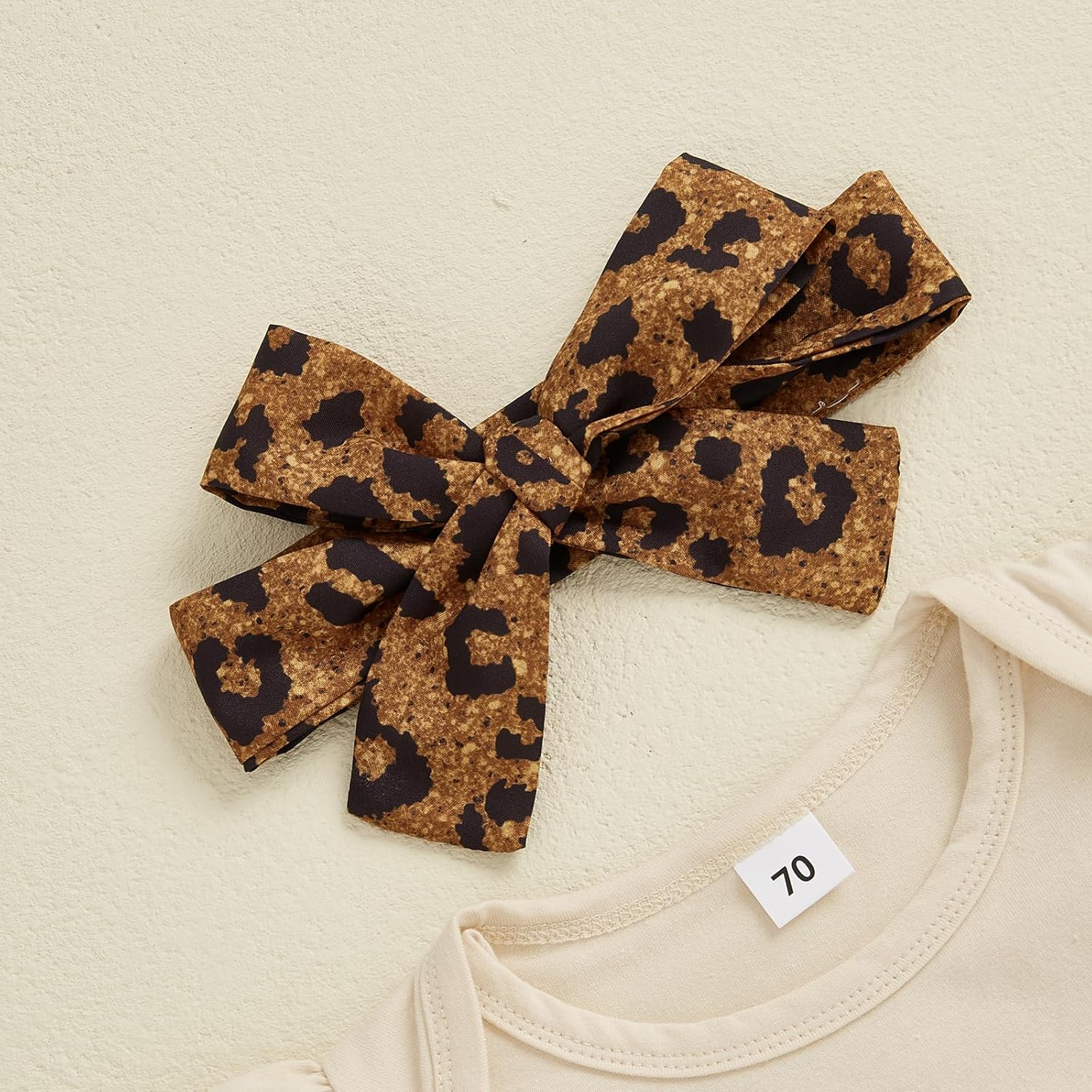 Aunties Bestie Baby Girl Clothes Aunt Saying Letter Embroidery Ruffle Romper Leopard Pant Headband 3Pcs Summer Outfit - Image 6