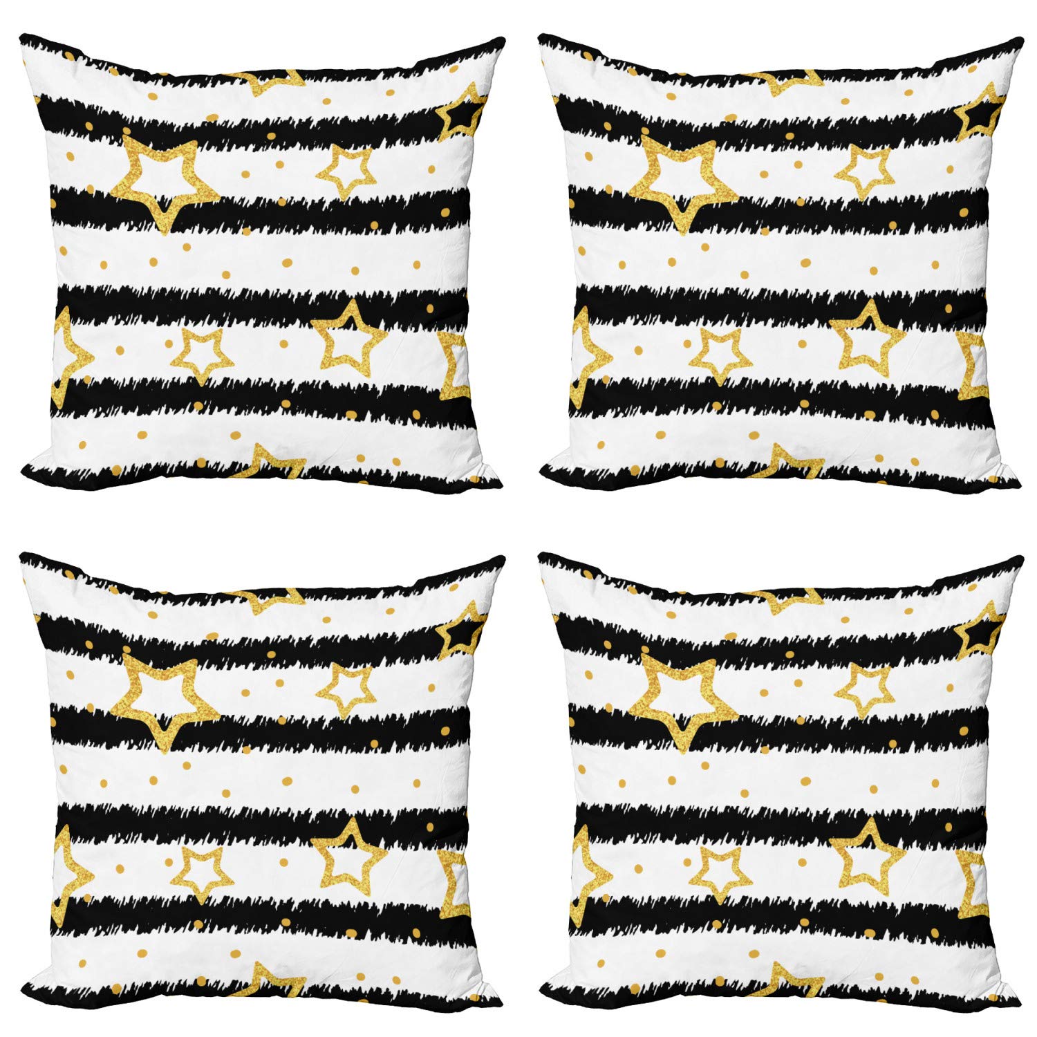 ABAKUHAUS Astratto Federe Cuscini Set di 2, Morbide Colorate Tangled