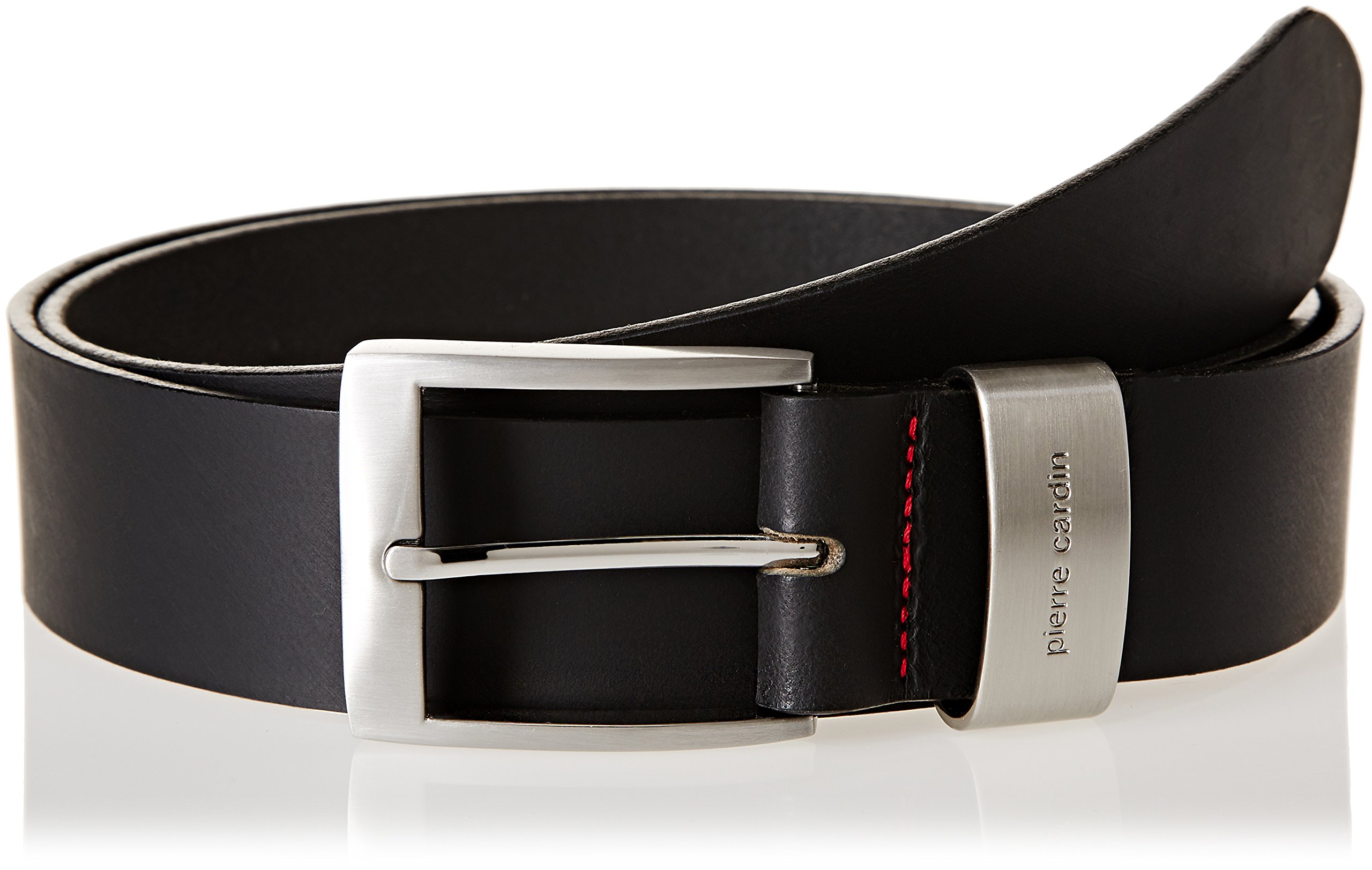 Pierre Cardin70007 40 mm Wide Black or Brown Leather Belt, Größe/Size:115, Color:black