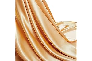 Gold Satin Fabric by The Yard