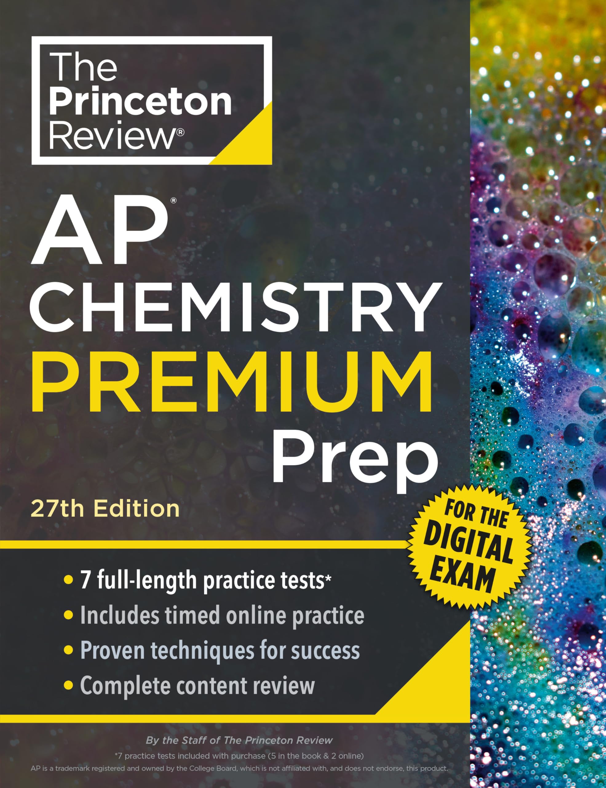 Princeton Review AP Chemistry Premium Prep, 27th Edition: 7 Practice Tests + Digital Practice Online + Content Review (College Test Preparation)
