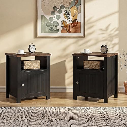 ChooChoo Farmhouse Nightstands with Storage
