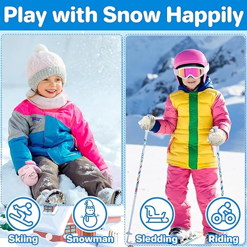 Miniatura 9 de qikqik Guantes impermeables para niños pequeños guantes de invierno para bebés guantes de invierno para bebés guantes de invierno para bebés guantes