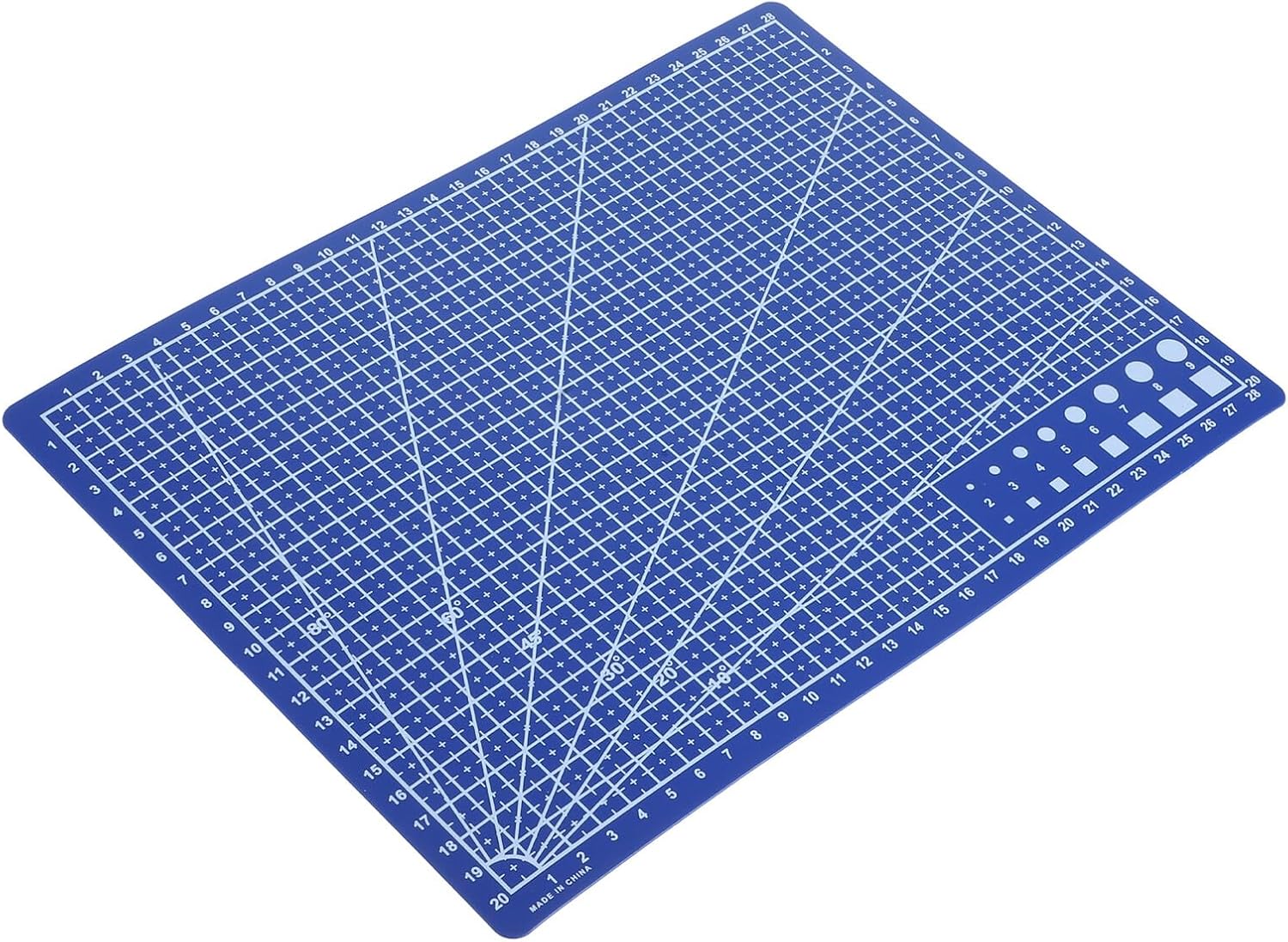 Self Healing A4 Cutting Mat Double-sided Rotary Craft Board for Sewing Quilting Art Projects Hobbyists 30×22cm Blue