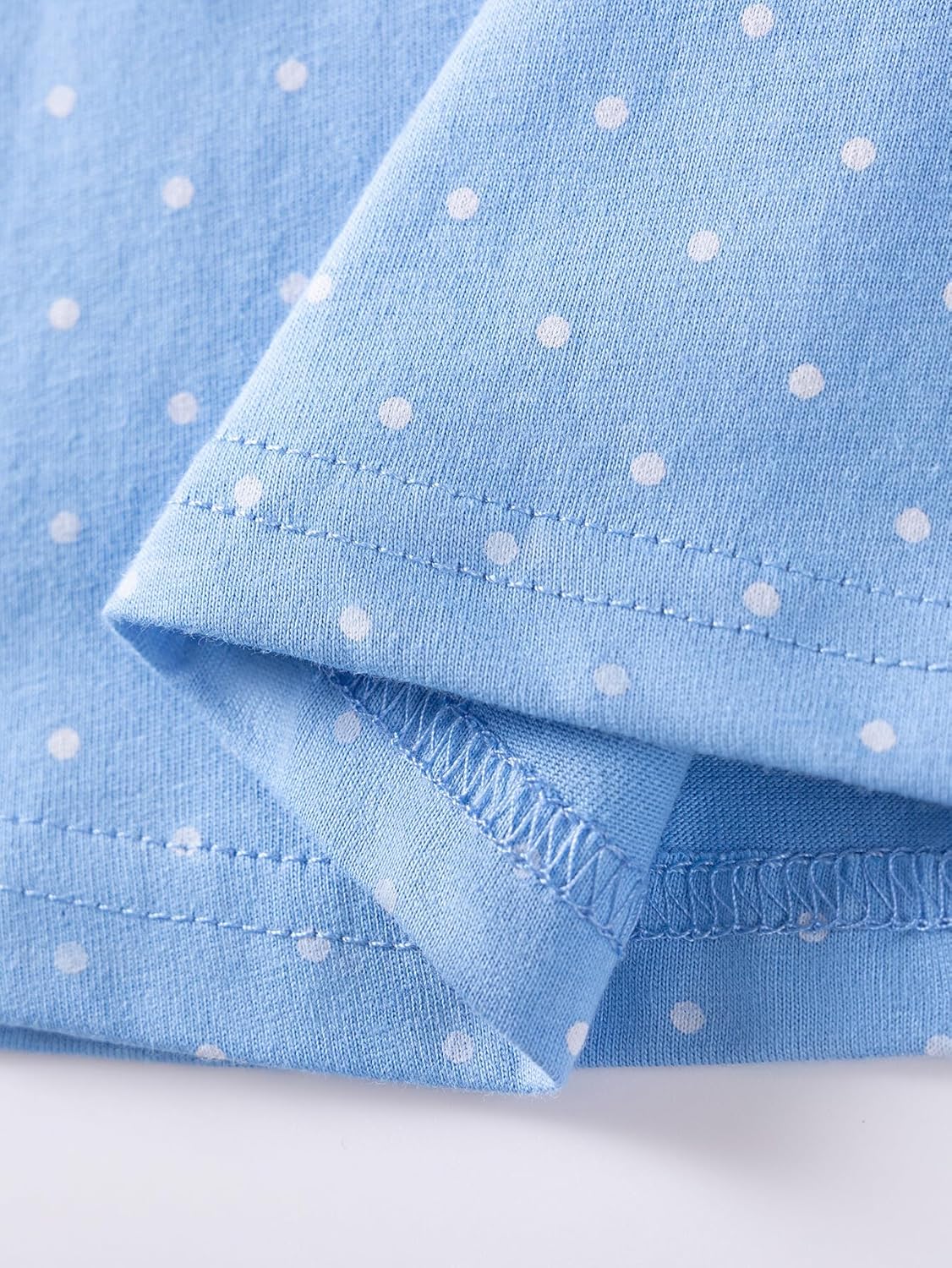 HILEELANG Toddler Girl Long Sleeve Dress Cotton Casual Jersey Shirt Playwear Applique Dress - Image 6