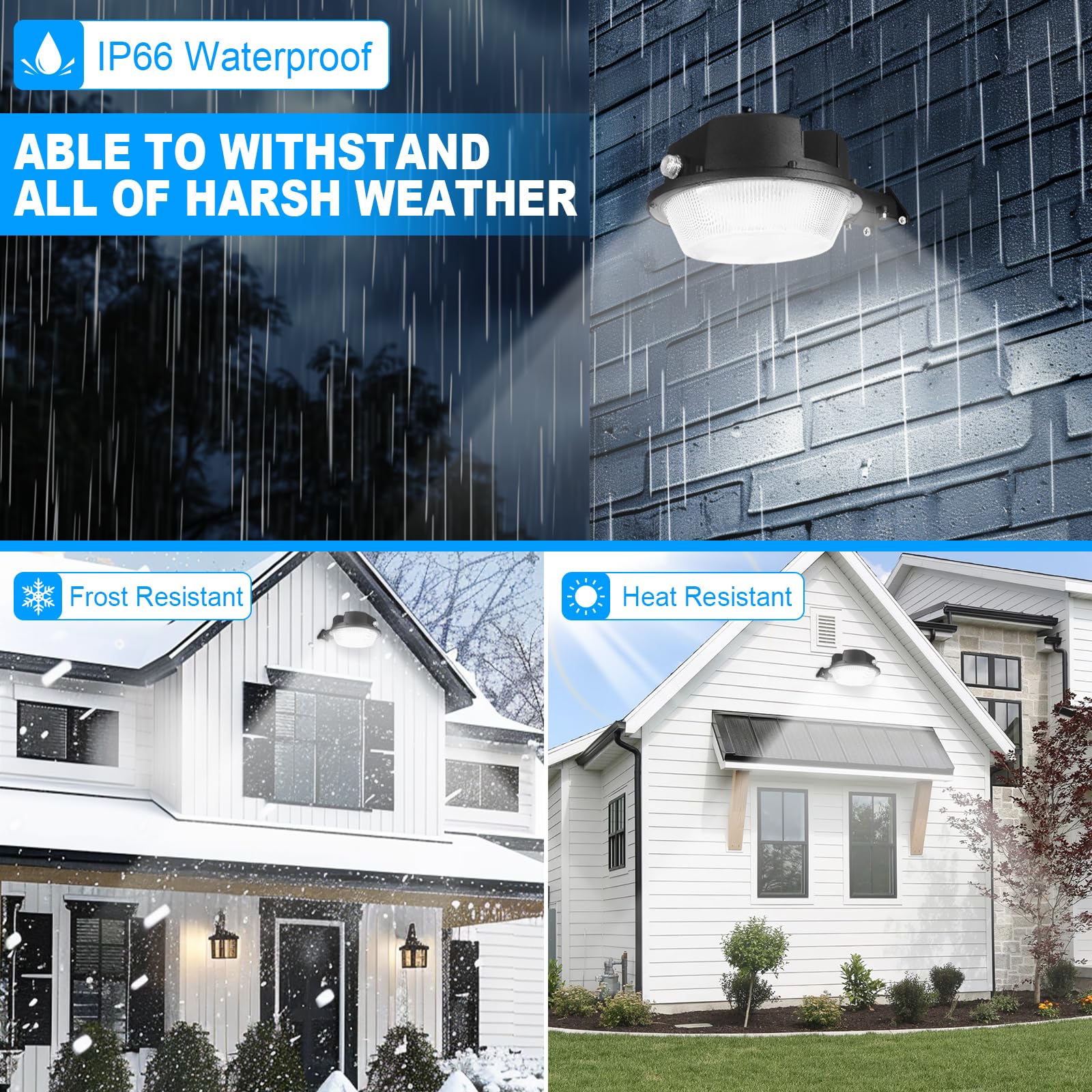 SKYWORLD LED Barn Light, 110W 10000LM Yard Area Lights Dusk To Dawn Sensor Outdoor Lighting With Photocell 6000K Street Lights - 39