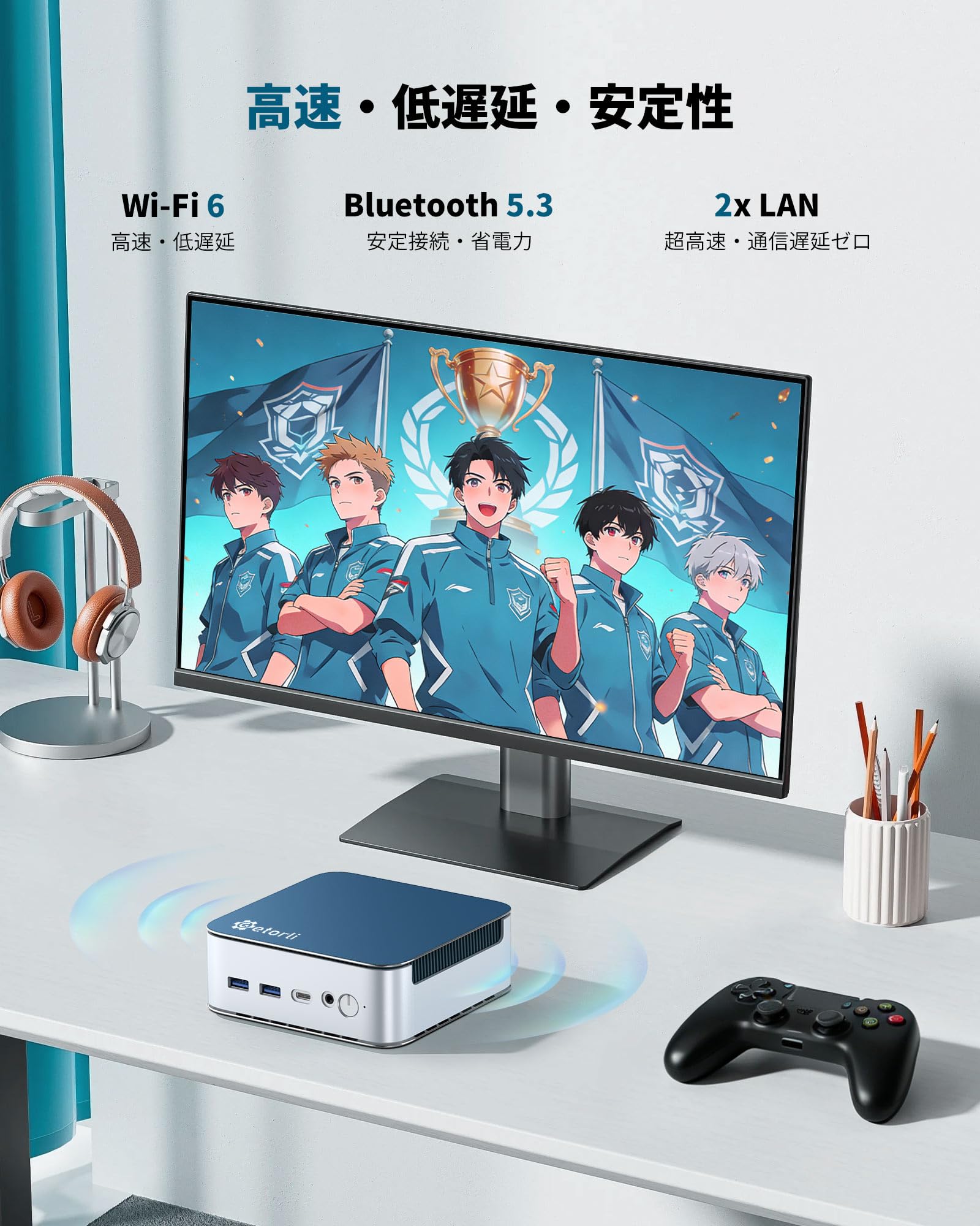 Amazon.co.jp: GetorliミニPC Ryzen 5 6600H 小型PC 32GB LPDDR5 1TB