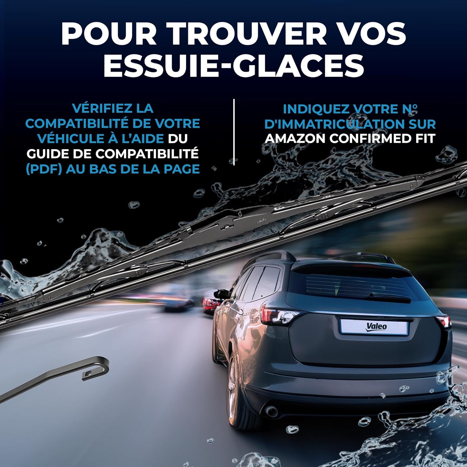 Valeo Silencio Wiper Blade VR34 574279 Rear Length: 500mm Single Wiper Blade (for Left and Right Hand Drive Vehicles)