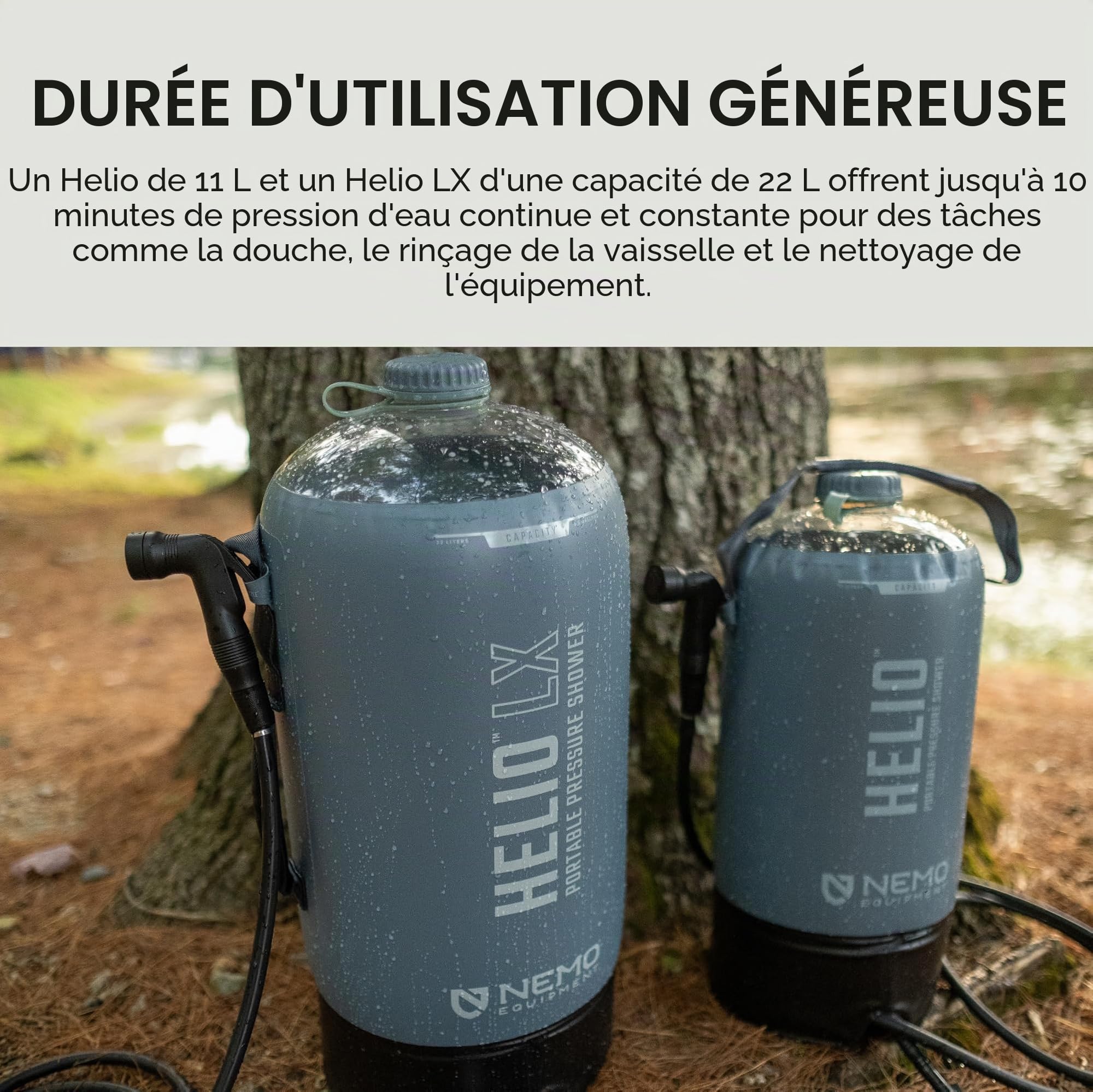 NEMO Helio - 11 L - Douche Portable