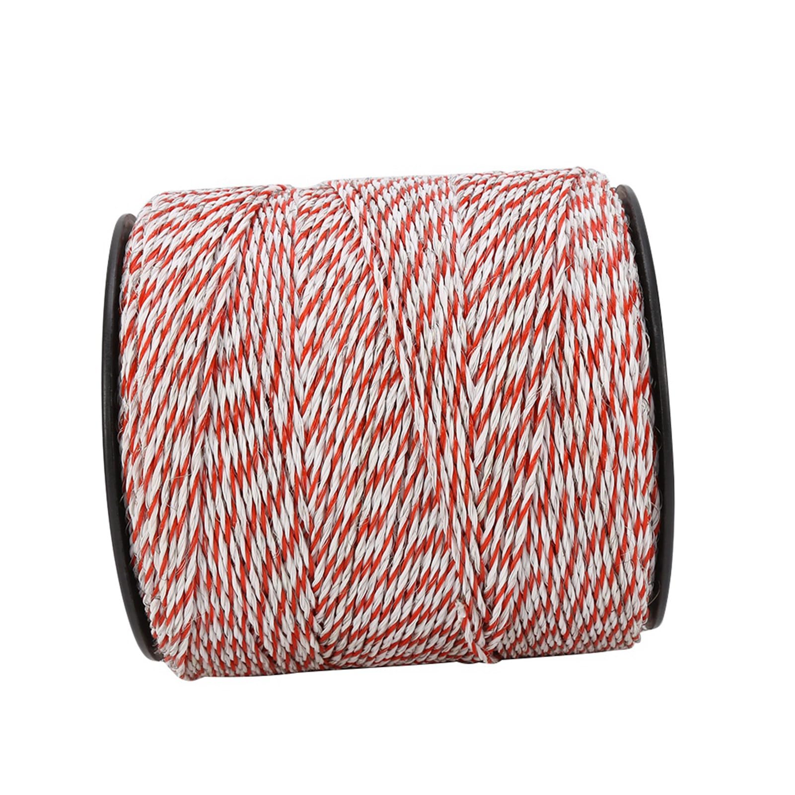 Filo per recinzione elettrica da 500 m, in nylon resistente e acciaio inossidabile, per bestiame, pecore, cavalli e animali domestici, corda conduttiva rossa e bianca, 15 x 16 cm