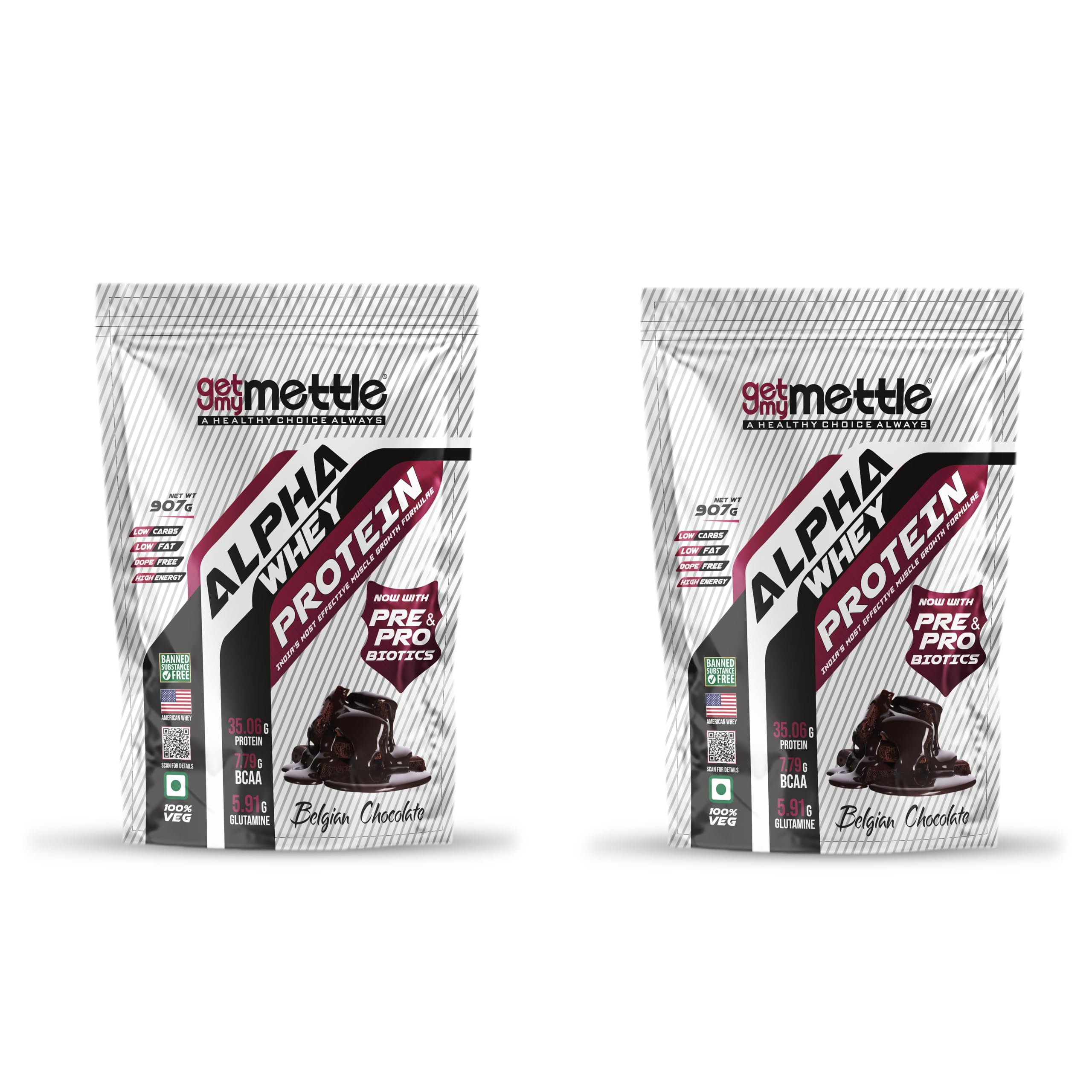Getmymettle Alpha Whey Protein Powder, Kesar Pista Delight (4kg / 8.8lbs) | 35.06g Protein Per Serving | High Protein for Muscle Growth & Recovery | Fast Absorption | Gym Nutrition — Amazon image 20