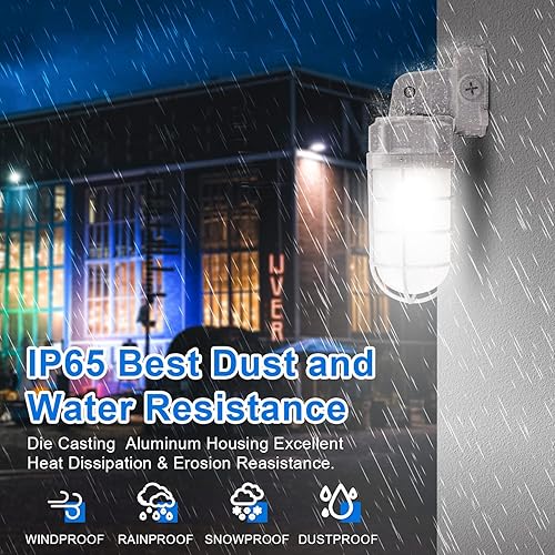 Miniatura 3 de Luz LED de tarro de gelatina hermética al vapor, 21W, 2562LM 5000K montaje industrial de paredtecho, accesorio de iluminación de tarro a prueba