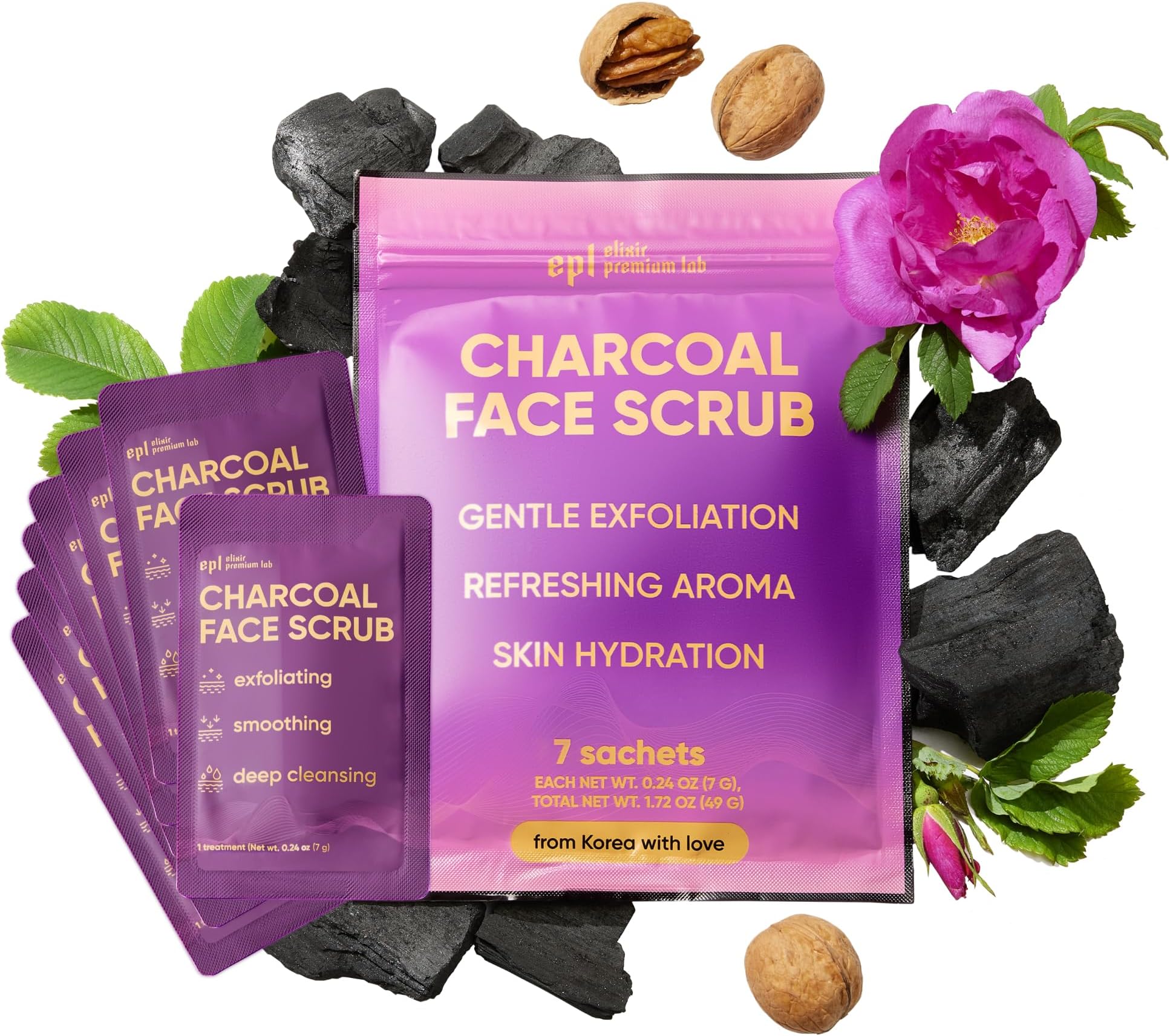 Face Scrub Deep Pore Facial Exfoliator & Face Cleanser