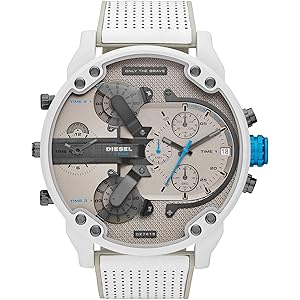 DIESEL 多機能ダイヤル 腕時計 シルバー/ホワイト DIESEL ディーゼル 時計 腕時計 ディーゼル時計 ディーゼル