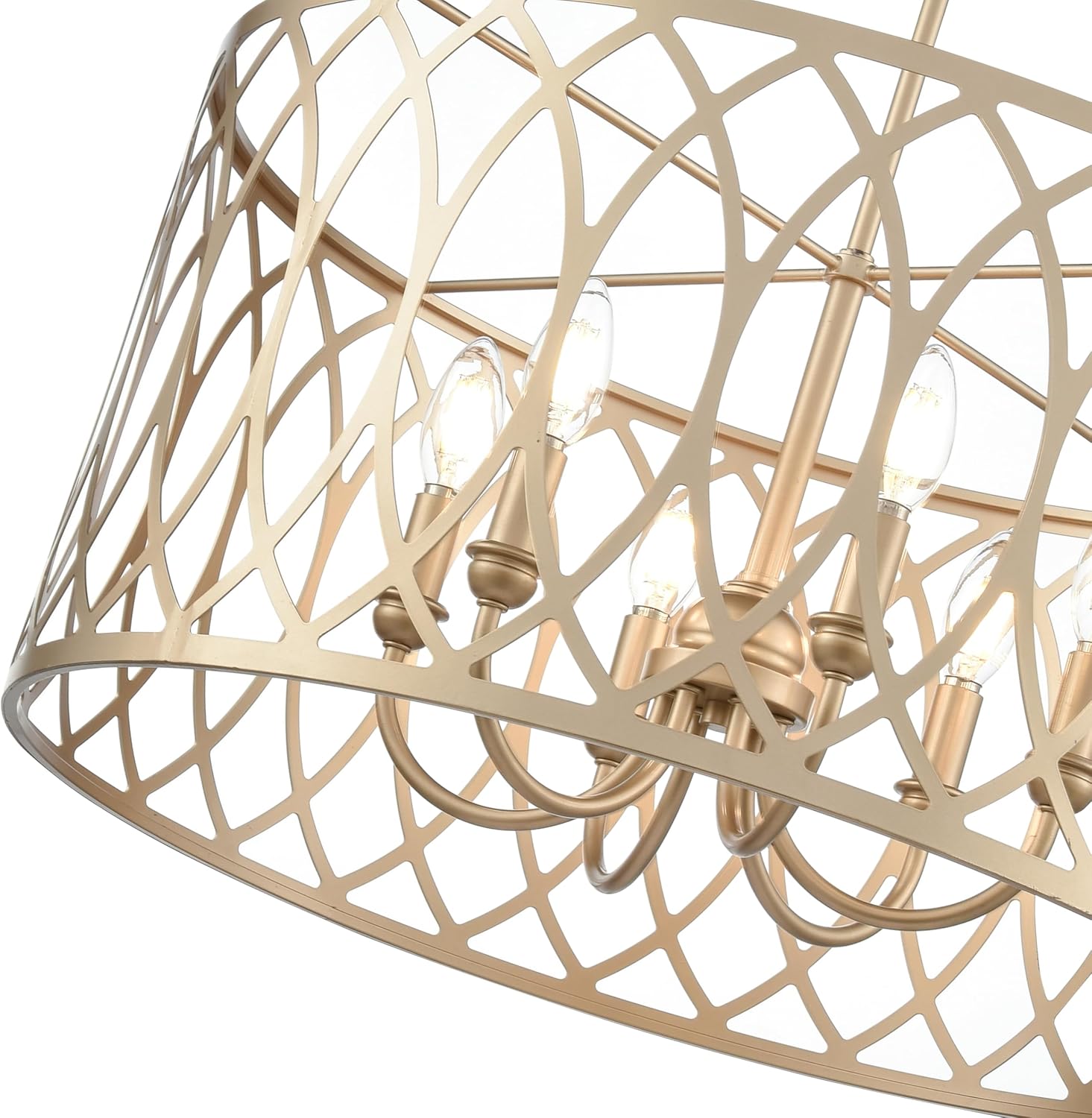 ML Lighting 42106-PMG Arelyn 23" Wide 6-Light Pendant - Painted Modern Gold