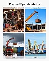 Vista 7 de VEVOR Eslinga de cadena, cadenas de elevación de 1/4 pulgadas x 5 pies con ganchos de agarre de 4 brazos, eslinga de elevación de acero de aleación