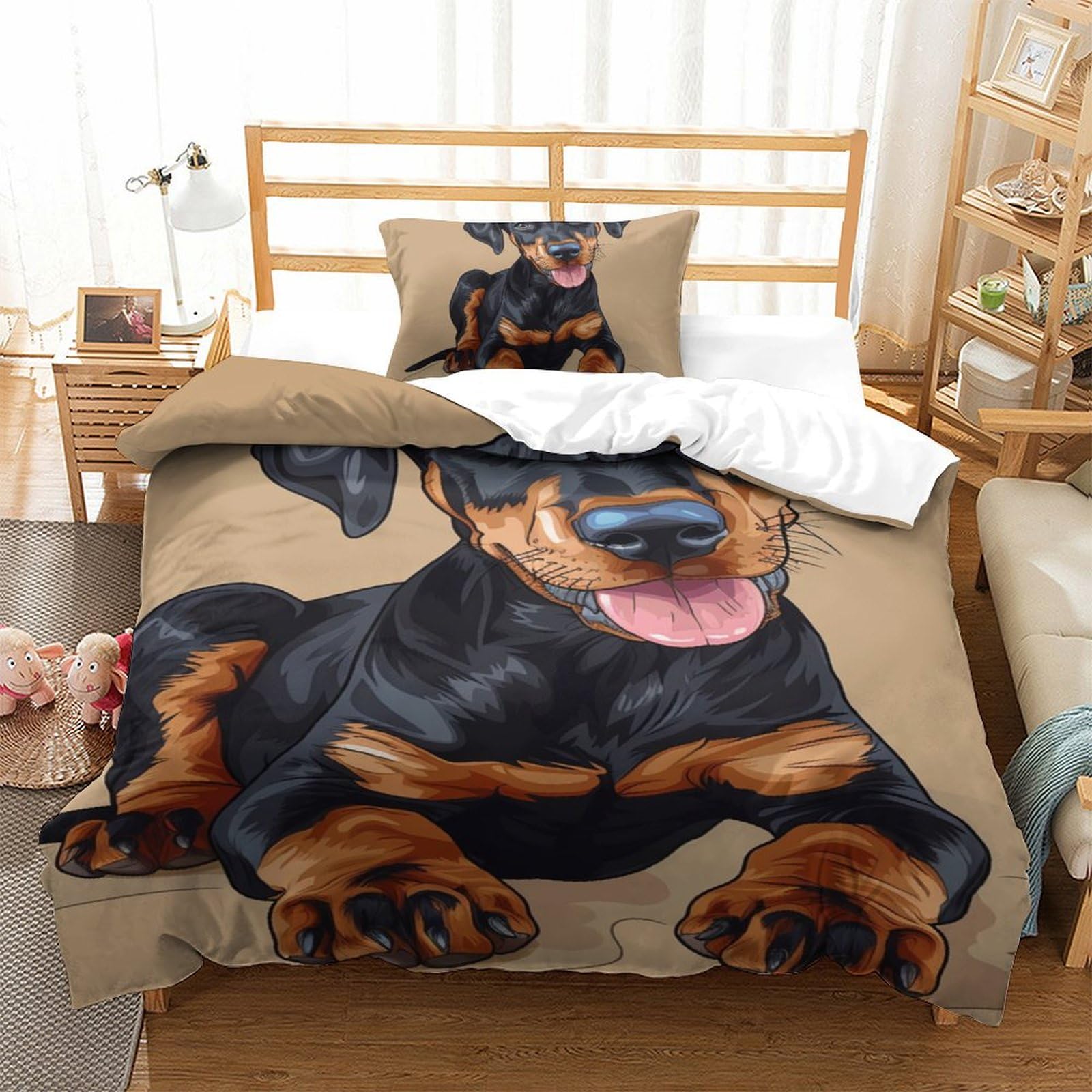 Housse de couette chien Rowena pour créer une chambre d'enfant cocooning