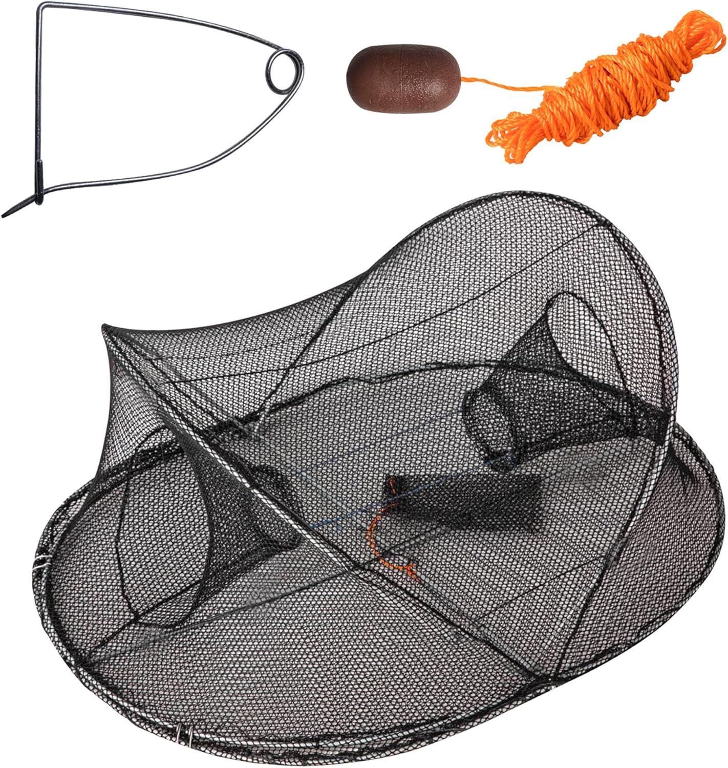 Collapsible Crawfish Crab Trap 24"x18"x8", Fishing Accessories Multi One Size