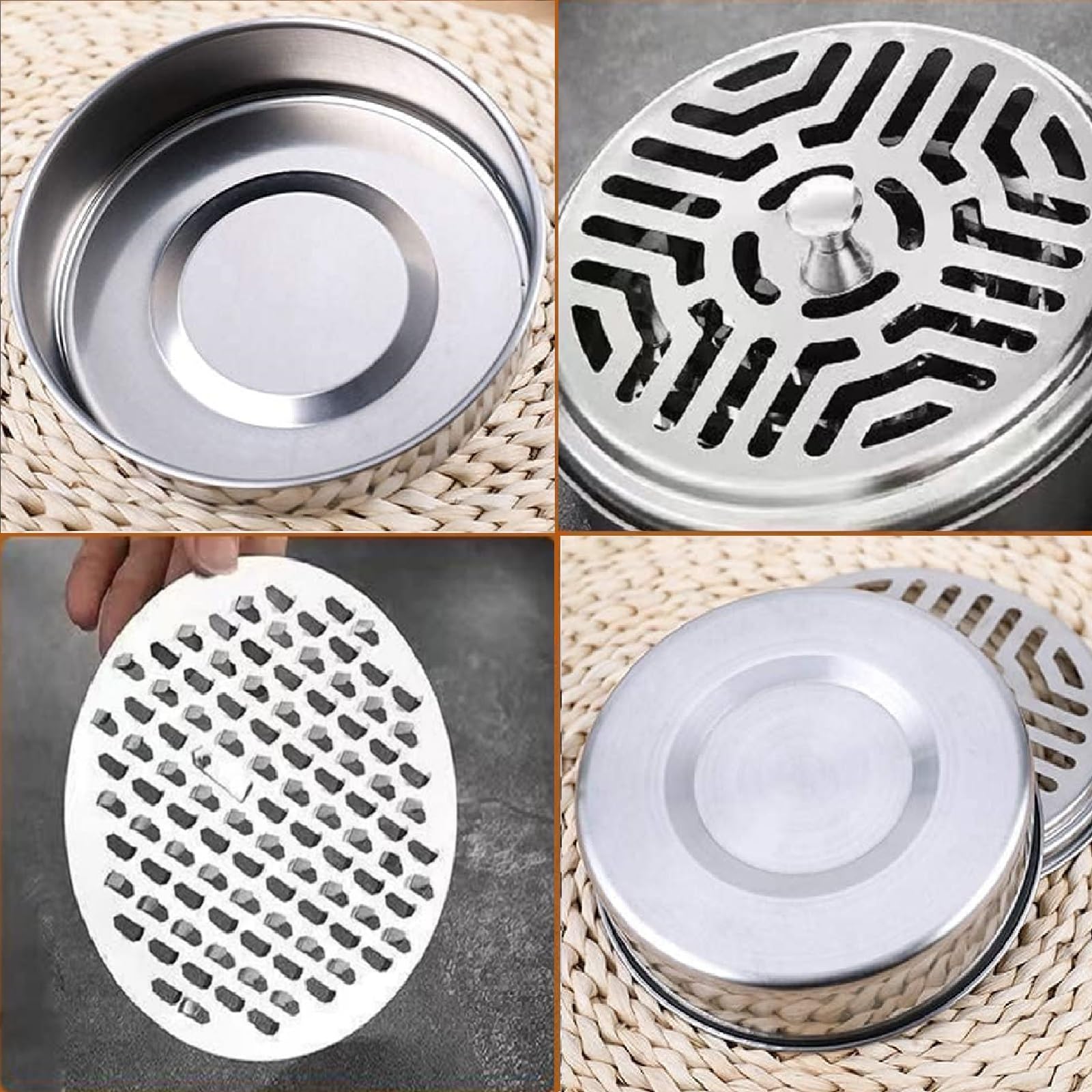 4pcs Support Bobine Moustique Porte-Spirale Anti-moustiques Porte-encens Portable Conteneur De Boîte Mosquito Porte-encens En Métal Brûleur D'encens Pour Patio Extérieur à Maison