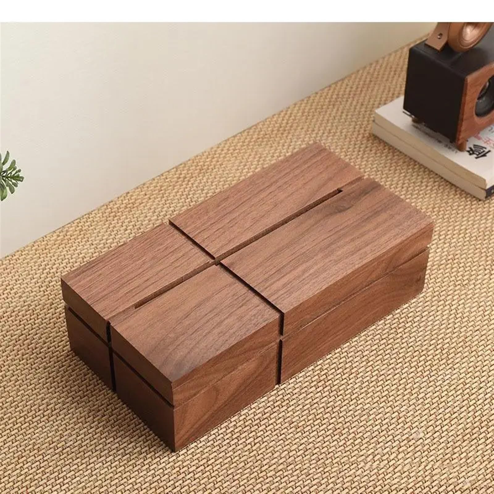 新品 ティッシュホルダー 黒胡桃 ブラックウォールナット 三大銘木