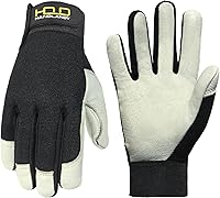 Vista 16 de HANDLANDY Guantes de trabajo para hombre y mujer, guantes de trabajo de mecánicos de uso general con pantalla táctil, guantes de trabajo flexibles