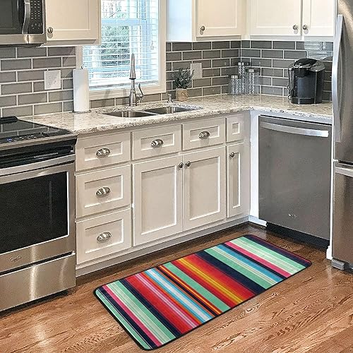 Vista 66 de Gredecor Alfombra de cocina de abeto de invierno, diseño de pájaros, antifatiga, Navidad, invierno, Navidad, decorativo, antideslizante, lavable