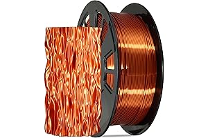Silk Metallic Shiny Copper 3D Printer Filament, 1.75mm PLA 3D Printing Material 1kg 2.2lbs/Spool