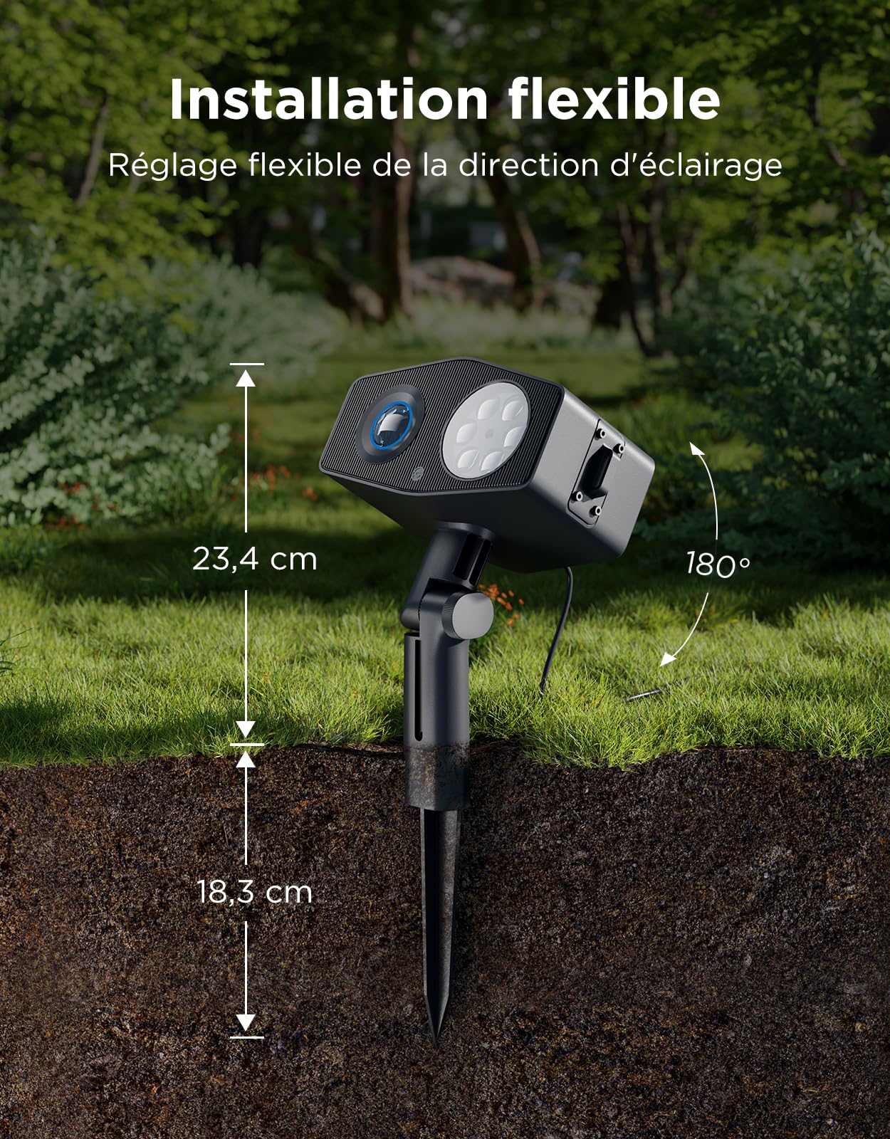 Govee Projecteur de Flocons de Neige Extérieur, Projecteur Intelligent d'ondulations d'eau, Lampe de Jardin étanche, 58 Modes Scène et 20 Images Projetées, Alexa, Matter et Google Assistant Compatible