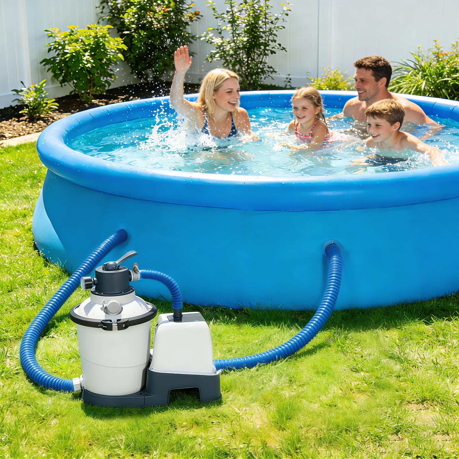 Tuyau Piscine 38mm 1 Mètre Tuyau de Rechange pour Pompe Filtre Piscine Hors Sol