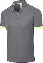 ZENGVEE Men's Polo Shirts Sport Quick Dry Breathable Moisture Wicking Golf Shirt Tennis Sport Leisure