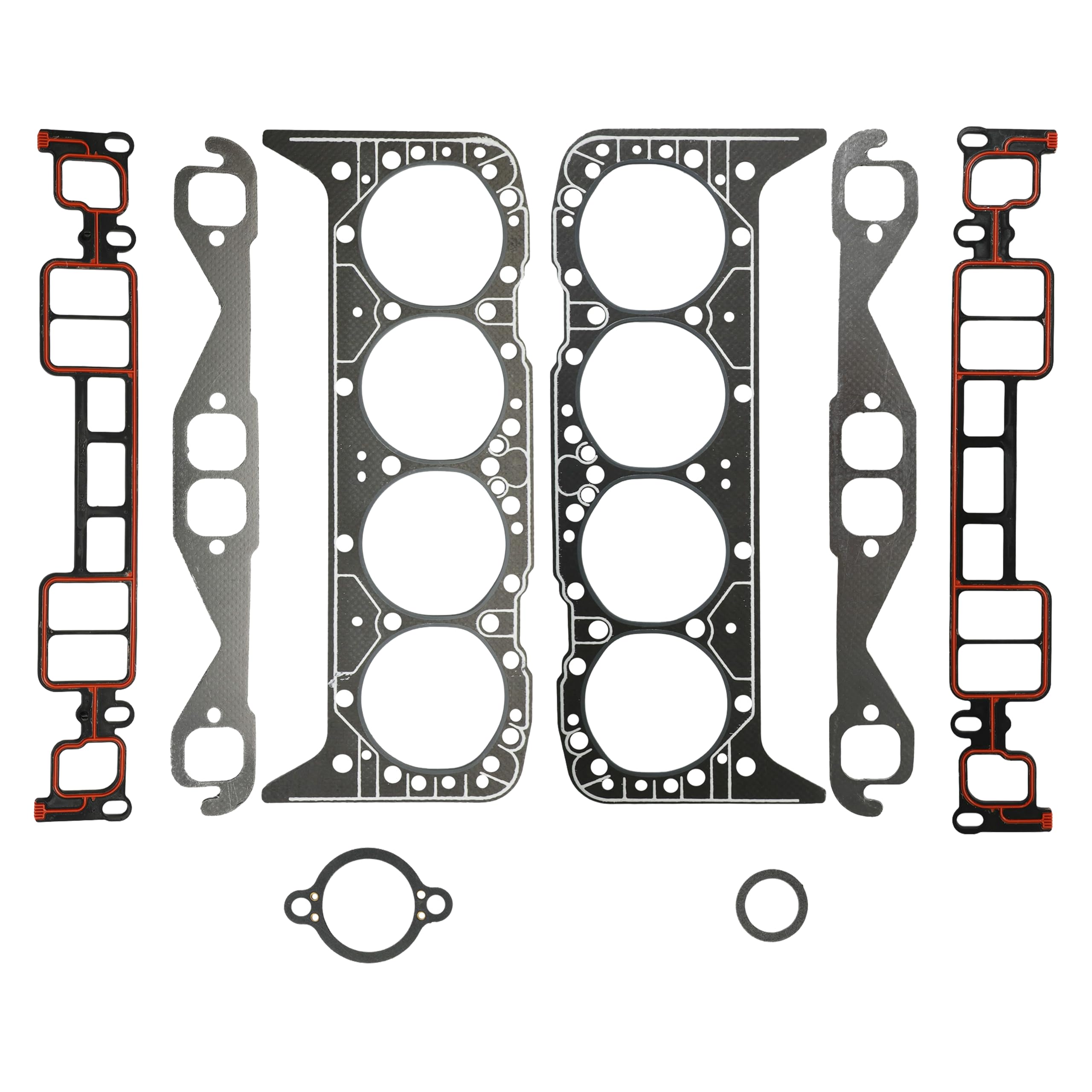 Engine Head Gasket Set, Cylinder Head Gasket Kit, Fit for Chevrolet 350 CID Mercruiser Volvo Penta Crusader GMC Yukon Marine 5.7L 1995-2004 27-75611A03 27-75611001