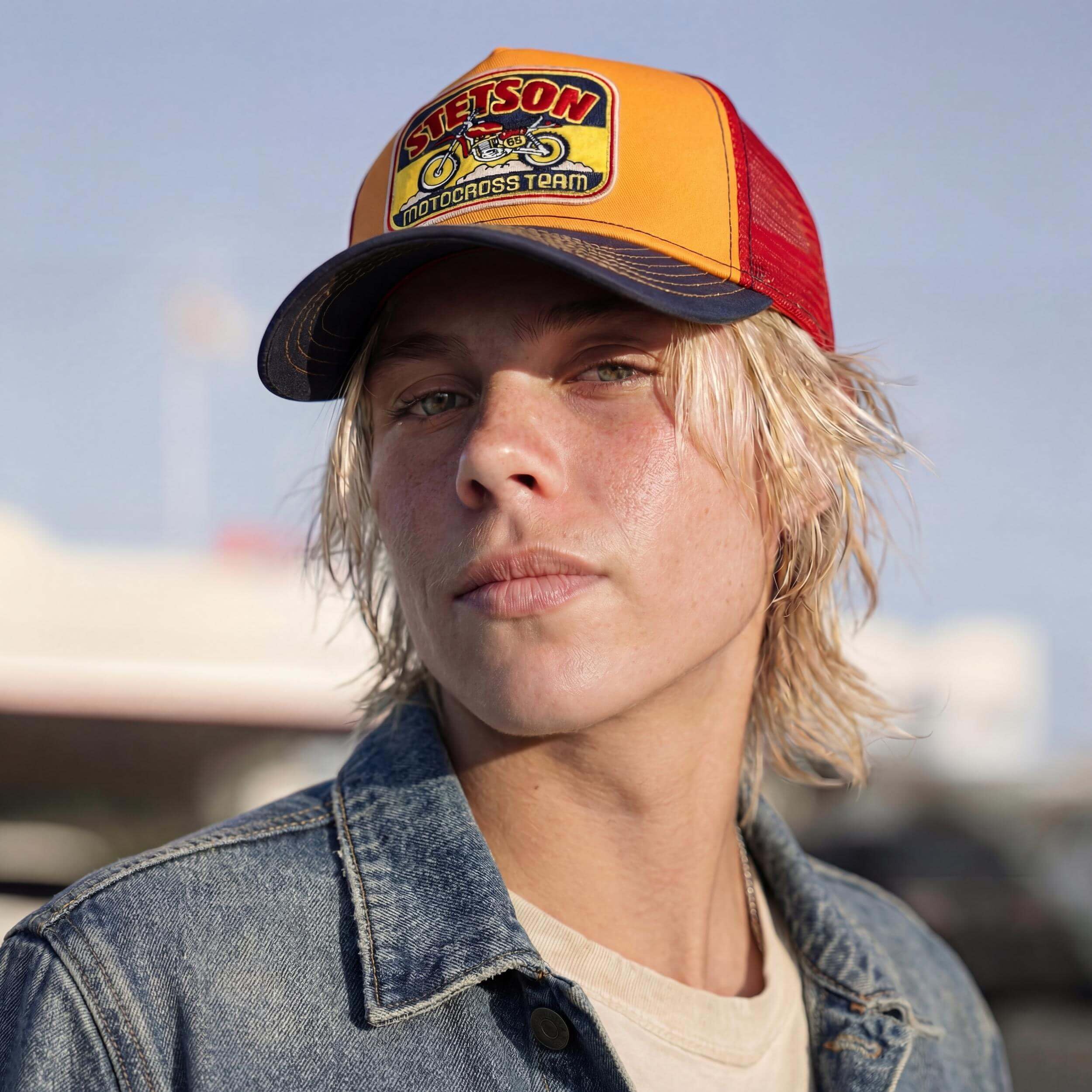Stetson Motorcross Team Trucker Cap Mehrfarbige Mütze Casual Mesh Stoffcap Patch Herren Frühjahr Sommer