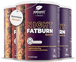 Nature's Finest by Nutrisslim Night Fatburn Extreme - Fast Weight Loss Supplements with Morosil, L-Carnitine, Valerian and Red Wine Extract - Natural Fat Burning Flat Belly