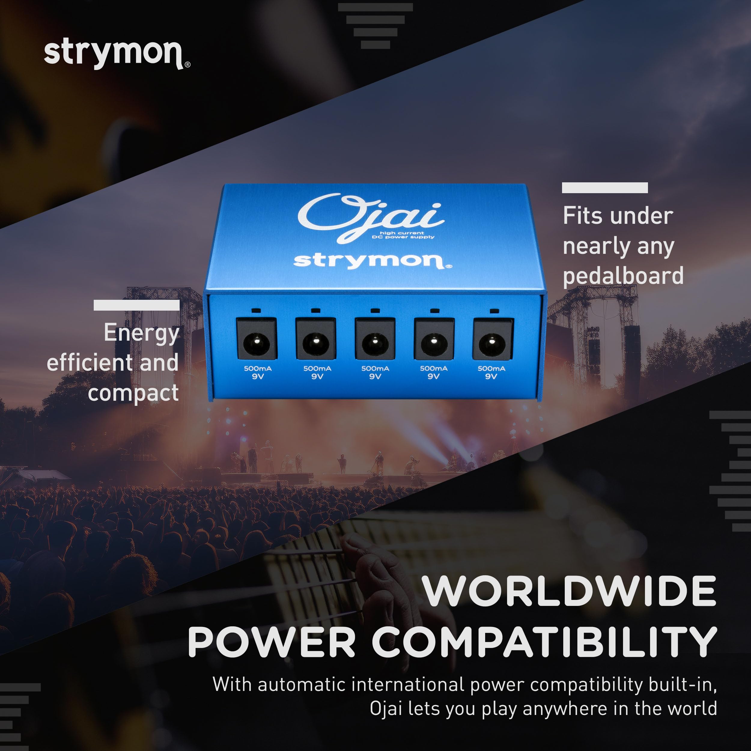 Amazon.com: Strymon Ojai Guitar Effects Pedal Power Supply For  
