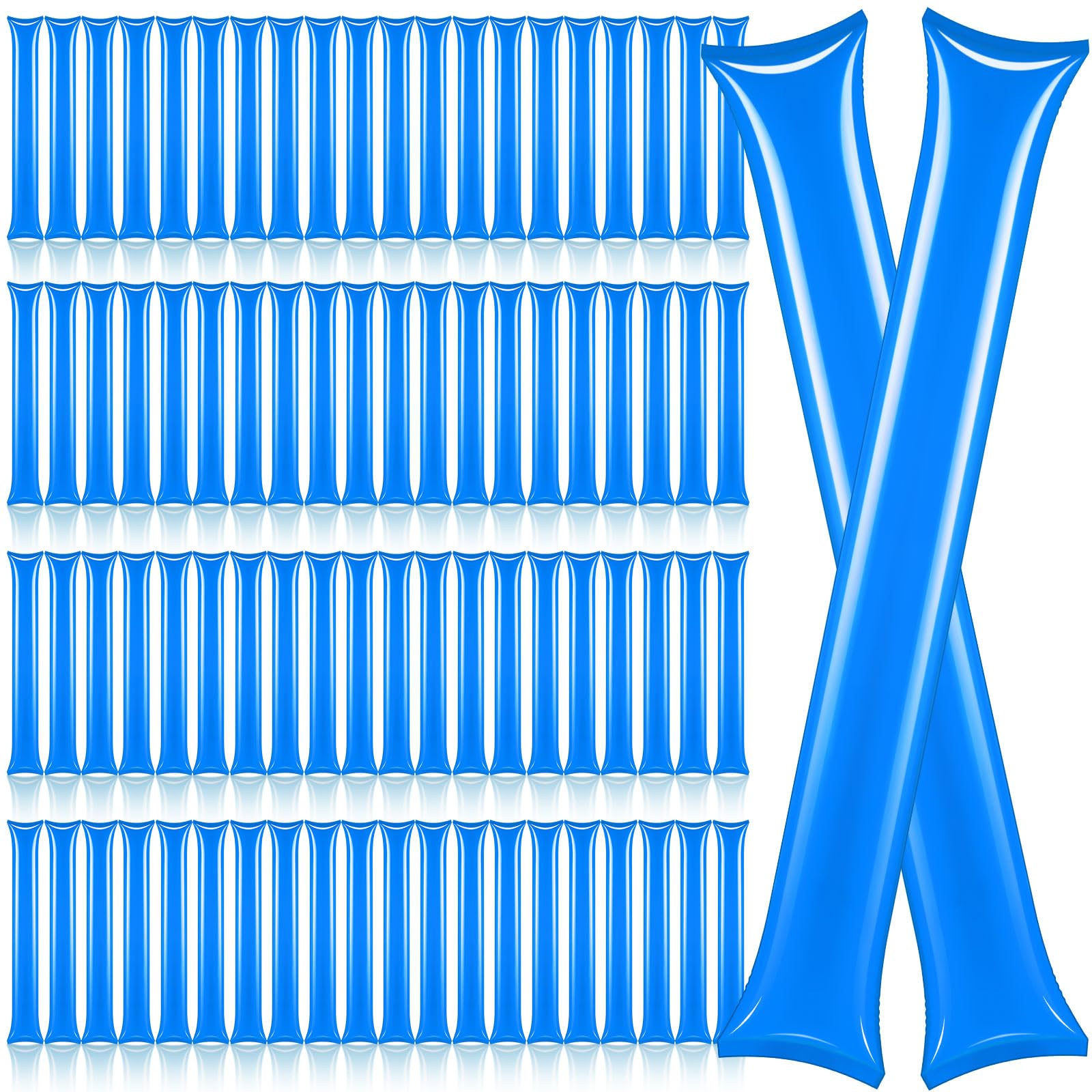 KVCSYAW 80 PCS Thicken Bam Bam Thunder Sticks Cheering Sticks Cheerleading Cheering Sticks for Sporting Events Dance Party Basketball Football Noisemakers