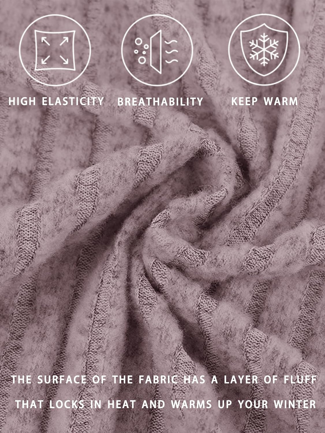 AUXDIO Women's Mock Neck Sweater Dress Fall Long Lantern Sleeve Bodycon 2026 Pullover Mini Short Dresses - Image 6