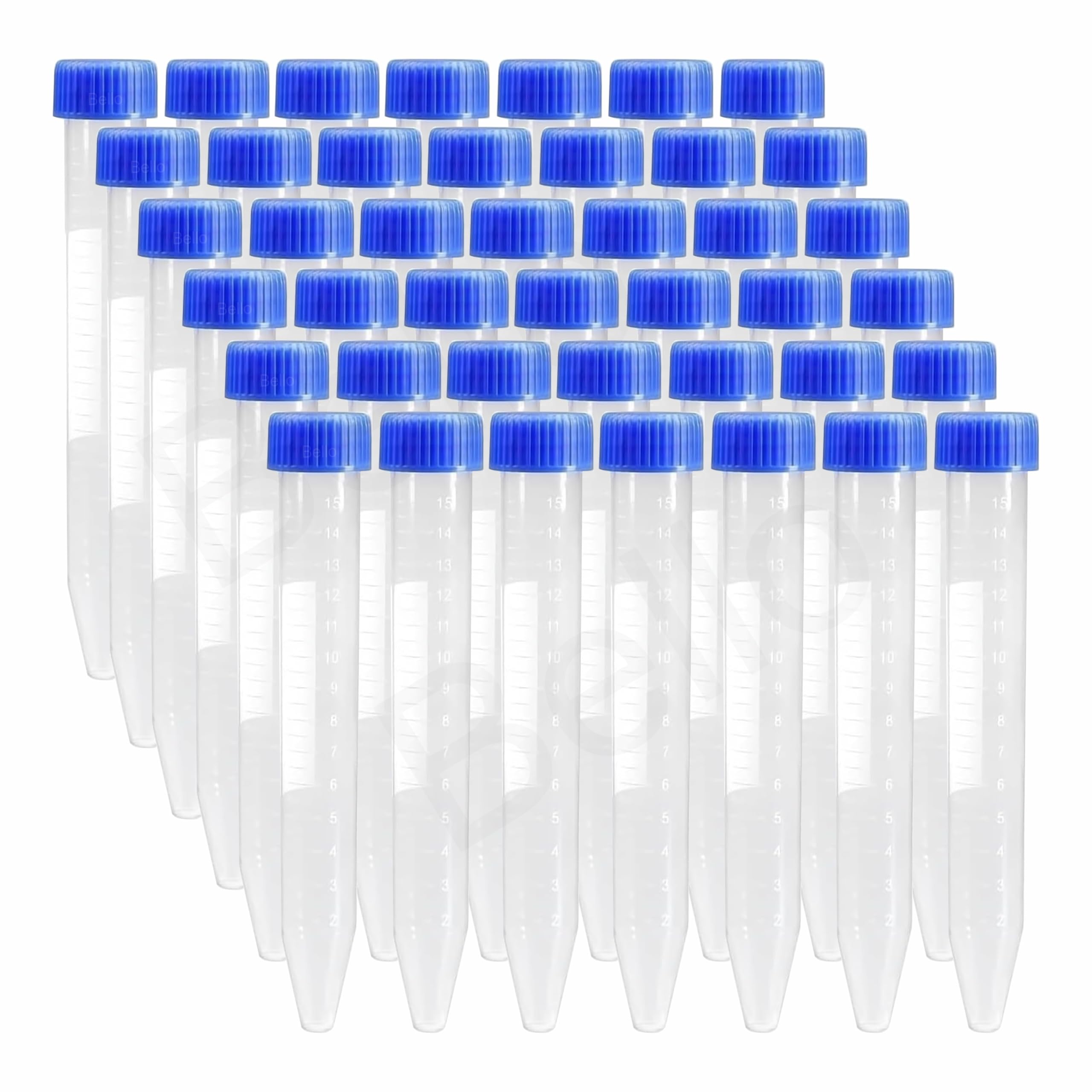 - Bello Centrifuge Tube Conical Bottom 15ml Size - 120mm X15mm with Screw Caps, Pack Of 35 Polypropylene Conical Container Microcentrifuge Tube with Graduated Marks For Lab Laboratory