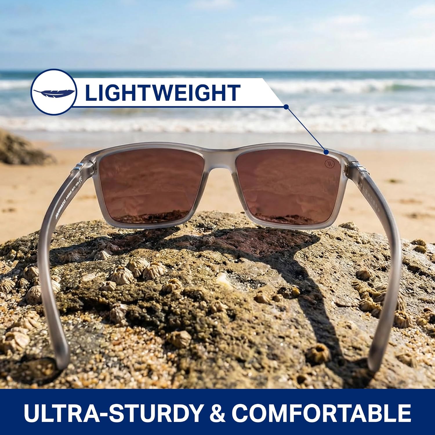 Blenders Eyewear Mesa – Polarized Sunglasses – Modern Wraparound Frames – 100% UV Protection – For Men & Women