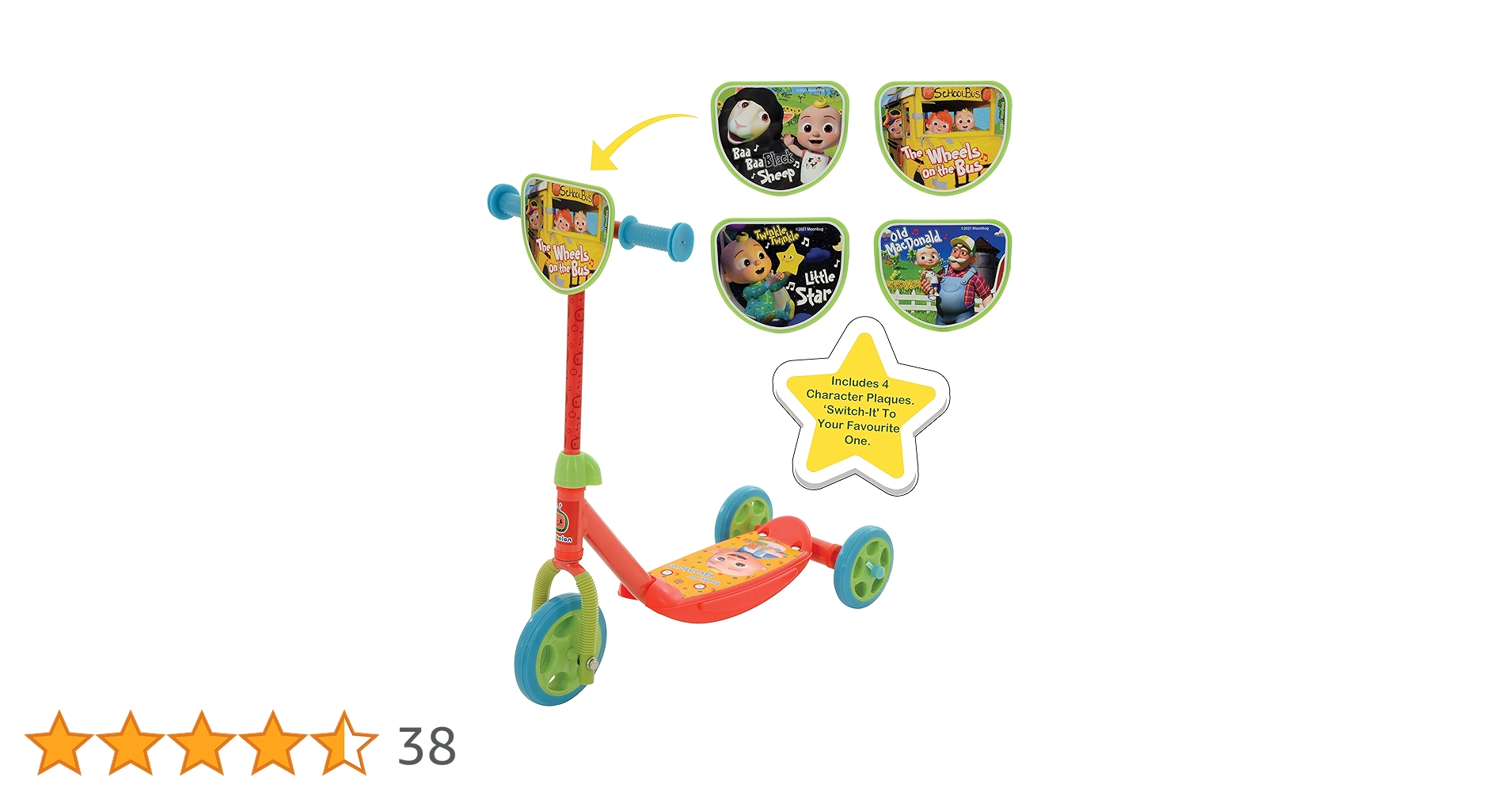 Uber Kids Cocomelon Switch It Multi Character Tri Scooter U2022 Price