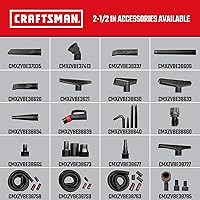 Vista 6 de CRAFTSMAN CMXEVBE17596 - Aspiradora húmeda y seca de 20 galones, 6.5 HP de potencia máxima, aspiradora de taller de servicio pesado húmeda y seca