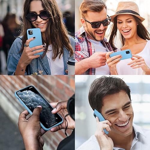 Miniatura 4 de DTTO Funda compatible con iPhone 11 Pro Max, serie Romance, funda de silicona protección mejorada de cámara y pantalla con cojín de rejilla de panal